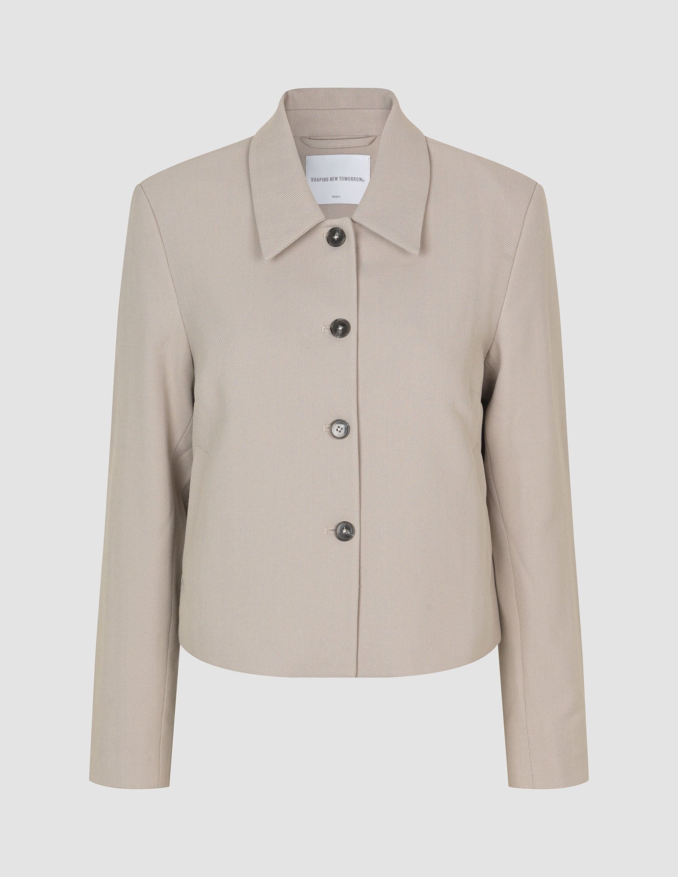 Serene Short Jacket Greige